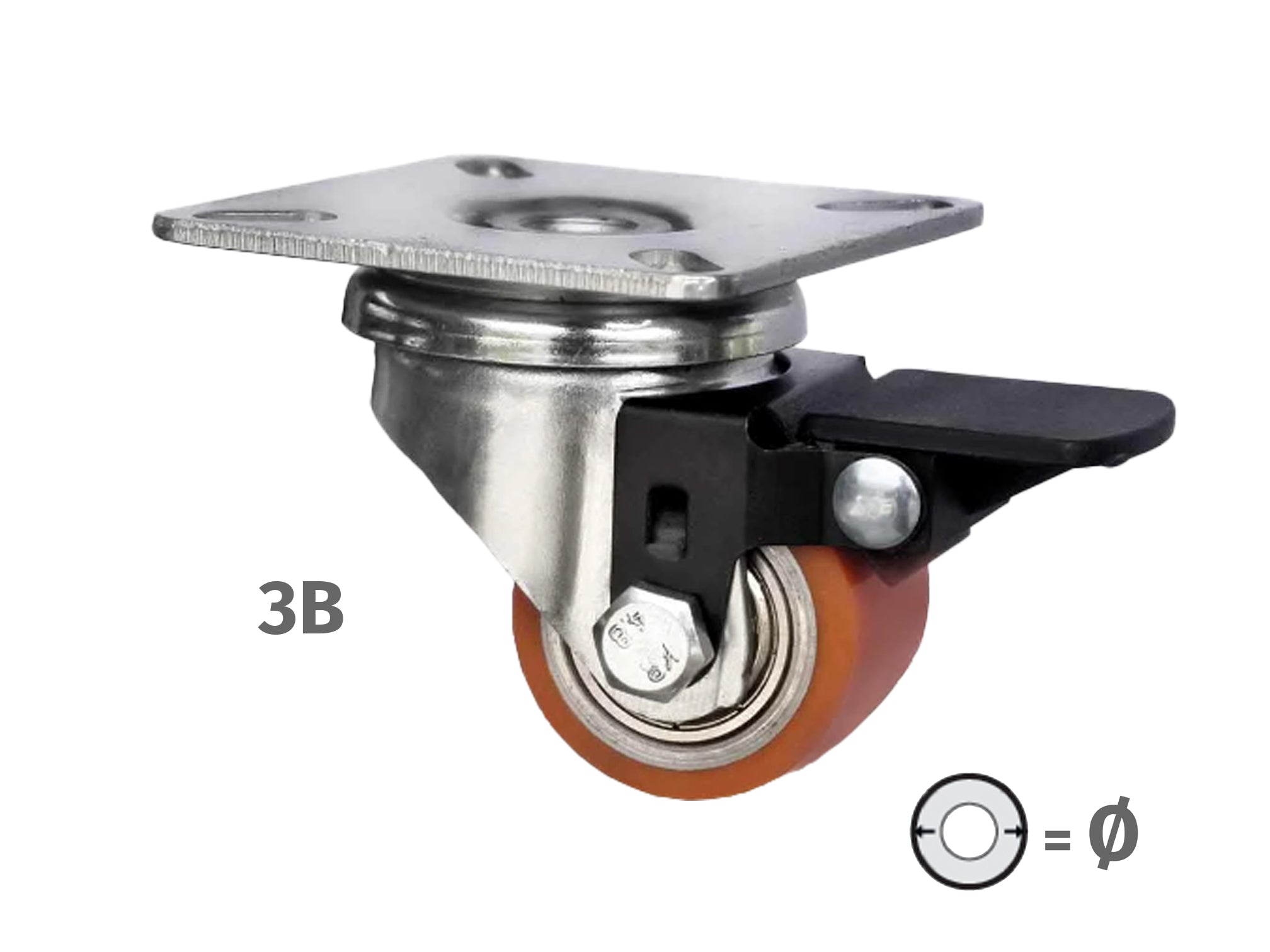 PS - RULLI per carrelli in poliuretano CON SUPPORTO - MINI RULLI PER CARICHI PESANTI - ROTELLE PER DISPOSITIVI DI TRASPORTO PS - RULLI per carrelli in poliuretano CON SUPPORTO - MINI RULLI PER CARICHI PESANTI - ROTELLE PER DISPOSITIVI DI TRASPORTO